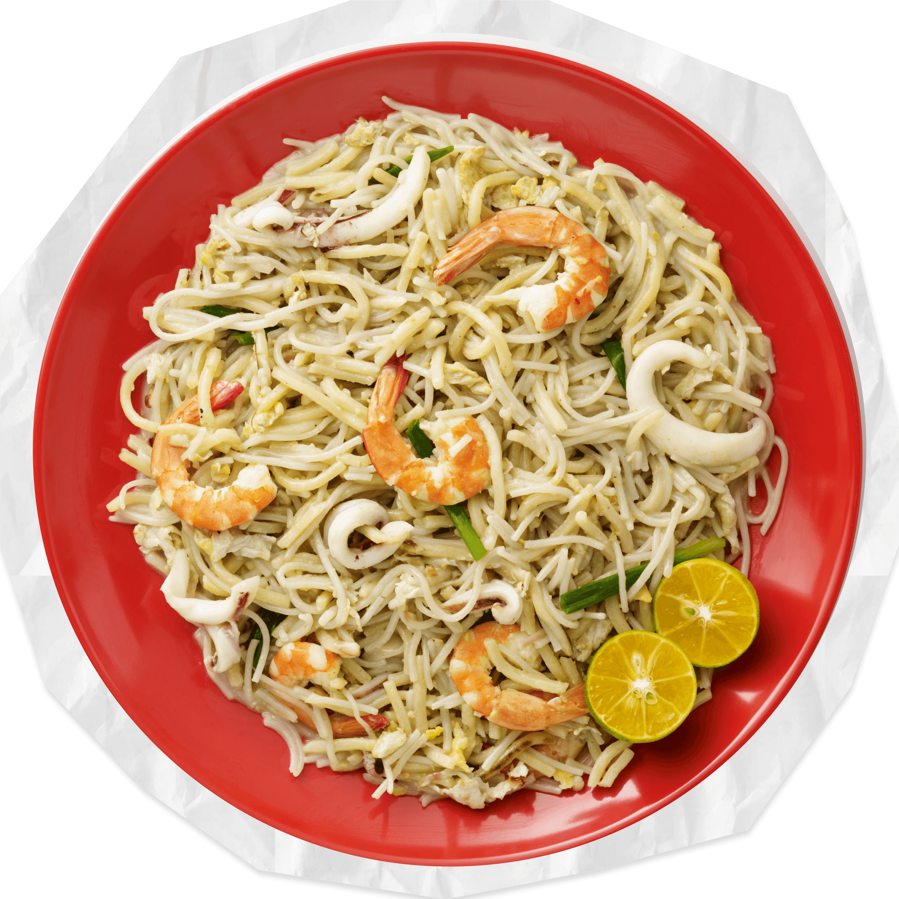 Fried Hokkien Mee Collage